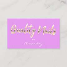 Qualitäts-Nails Script QR-Logos Lila rosa