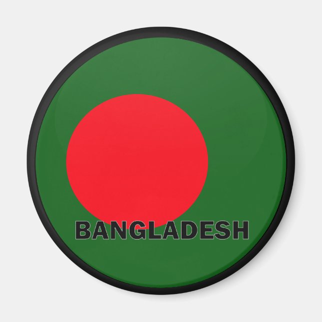 Qualitätsflagge für Bangladesh Roundel Magnet (Vorne)