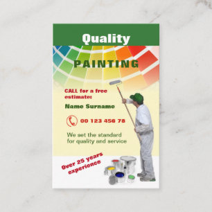 Qualitätsmalerei Visitenkarte