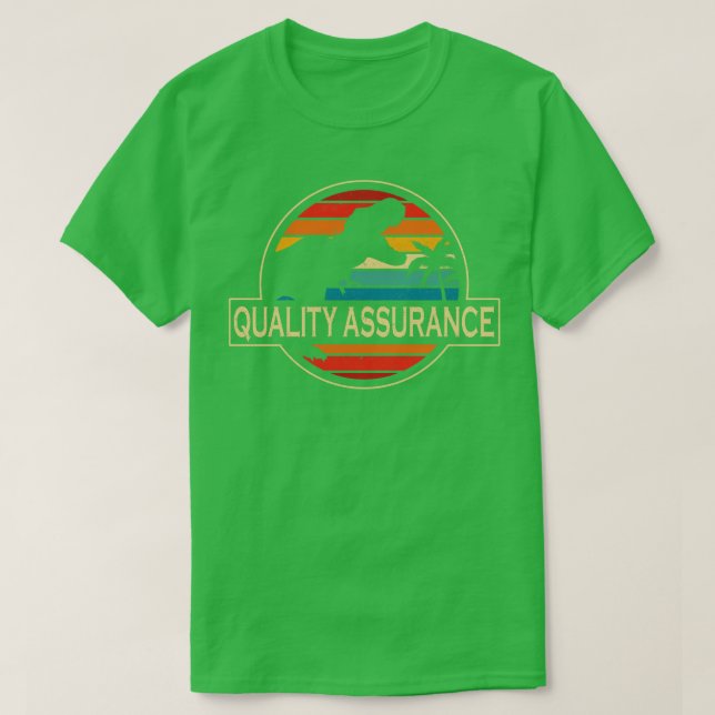 Qualitätssicherung Dinosaurier T-Shirt (Design vorne)