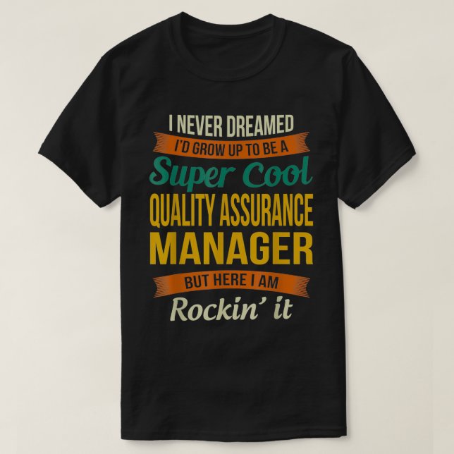 Qualitätssicherung-Manager verleiht Funny Wertschä T-Shirt (Design vorne)