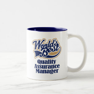 Qualitätssicherungs-Manager-Geschenk Zweifarbige Tasse