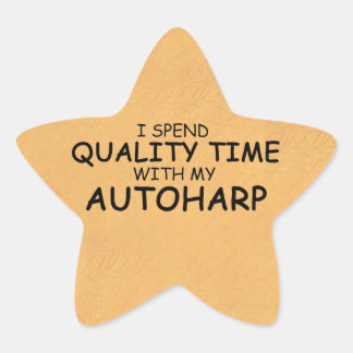 Qualitätszeit Autoharp-Star-Aufkleber Stern-Aufkleber