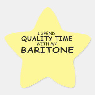 Qualitätszeit Baritone-Star-Sticker Stern-Aufkleber