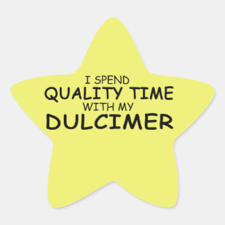 Qualitätszeit Dulcimer-Star-Sticker Stern-Aufkleber