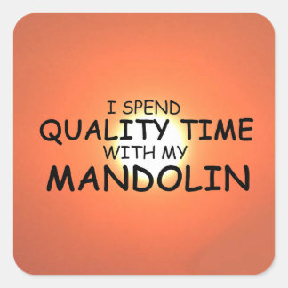 Qualitätszeit Mandolin Square Sticker