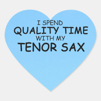 Qualitätszeit Tenx Sax Heart Sticker