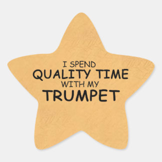 Qualitätszeit Trumpet Star Sticker