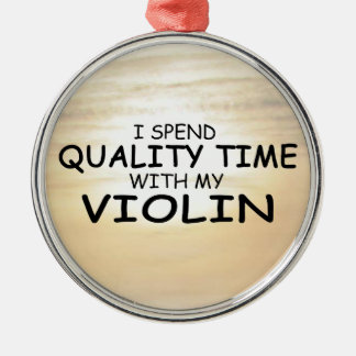 Qualitätszeit Violine Ornament Aus Metall