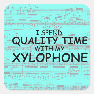 Qualitätszeit Xylophon Square Sticker