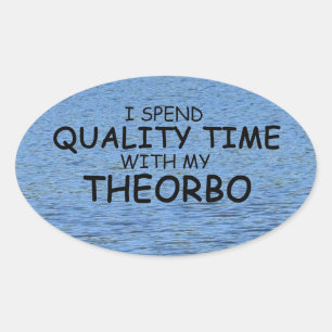 Qualitätszeitaufkleber für Theorbo Oval Ovaler Aufkleber