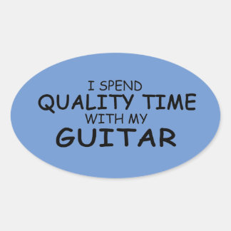 Qualitätszeitgitarre Oval Sticker