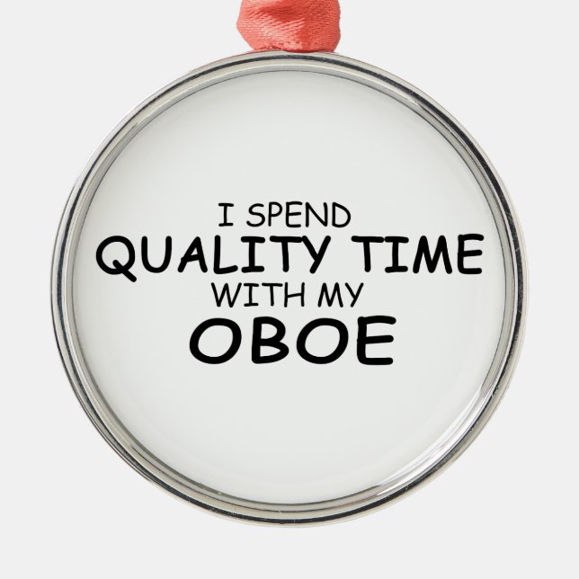 QualitätszeitOboe Ornament Aus Metall (Vorne)