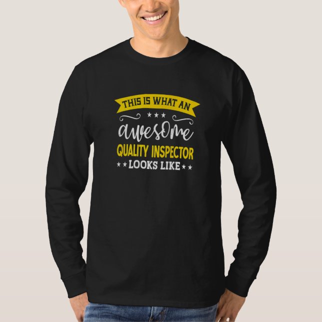 Quality Inspector Job Title Employee Quality Inspe T-Shirt (Vorderseite)