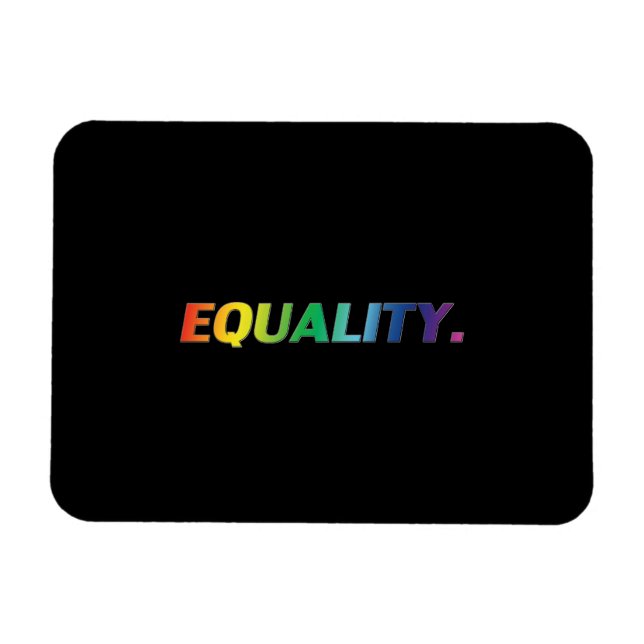 "quality" pride lgbtq black Flexible Foto Magnet (Horizontal)