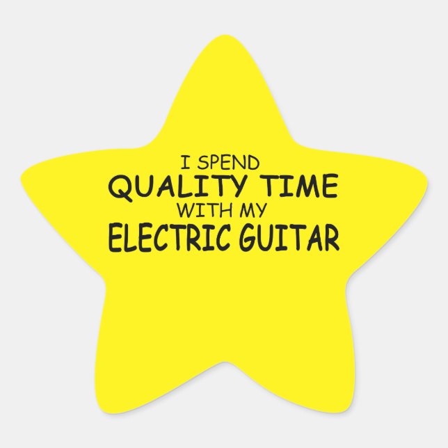Quality Time Electric Gitarren Star Sticker (Vorderseite)