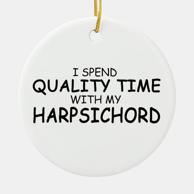 Quality Time Harpsichord Keramikornament (Vorne)
