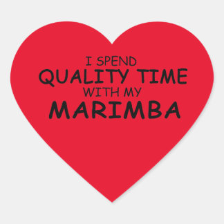 Quality Time Marimba Heart Sticker