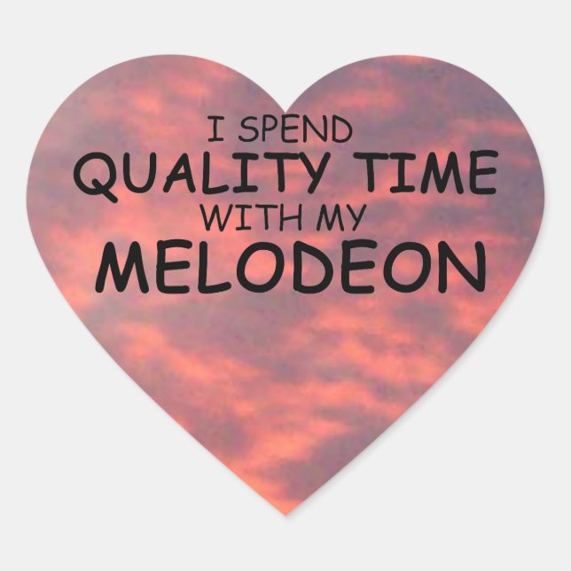 Quality Time Melodeon Heart Sticker (Vorderseite)