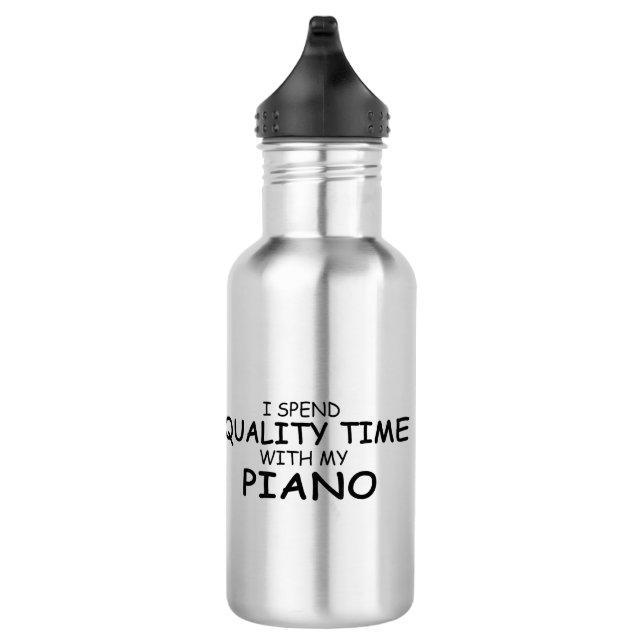 Quality Time Piano Edelstahlflasche (Rechts)