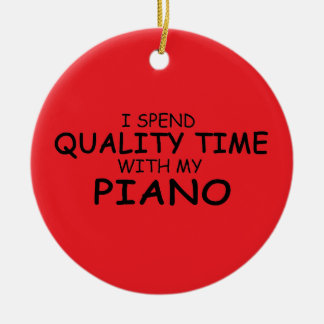Quality Time Piano Keramik Ornament