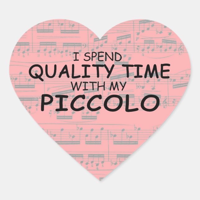 Quality Time Piccolo Heart Sticker (Vorderseite)