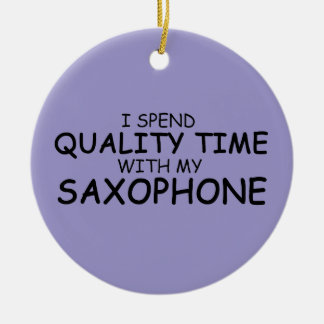 Quality Time Saxophon Keramik Ornament