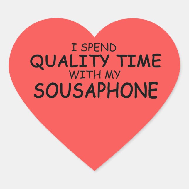 Quality Time Sousaphon Heart Sticker (Vorderseite)