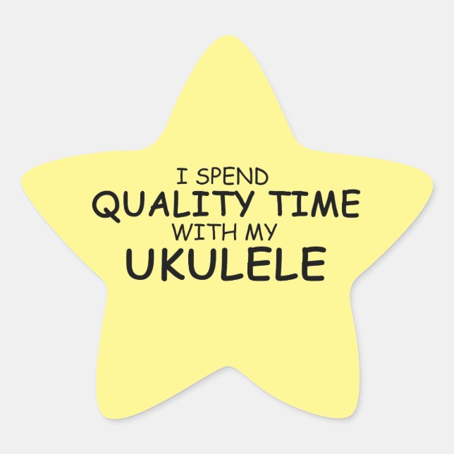 Quality Time Ukulele Star Sticker (Vorderseite)