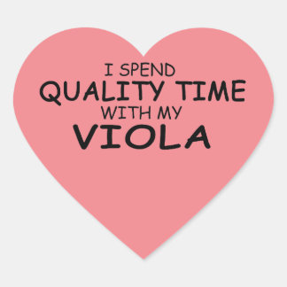 Quality Time Viola Heart Sticker