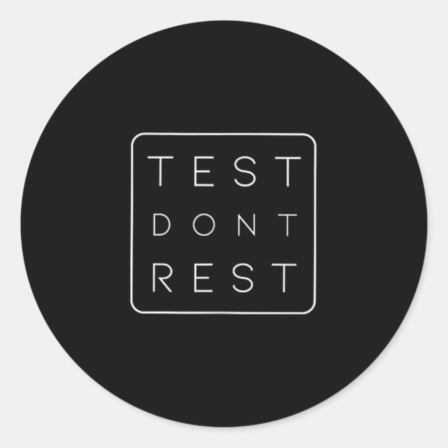 Quality Urance Software Tester Qa Engineer Geeks F Runder Aufkleber (Vorderseite)