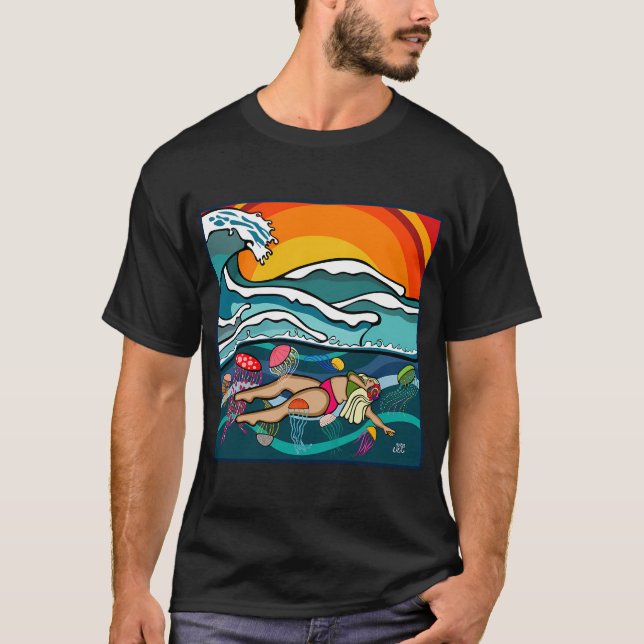 Qualle Dame T-Shirt (Vorderseite)