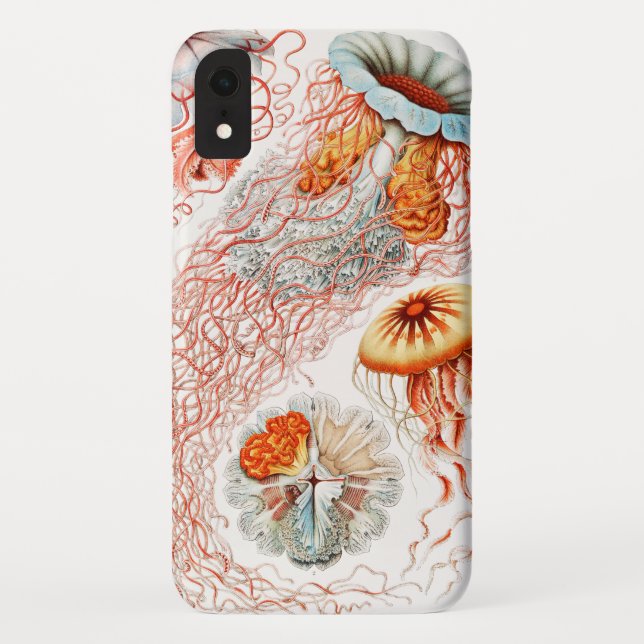 Qualle, Discomedusae von Ernst Haeckel Case-Mate iPhone Hülle (Rückseite)