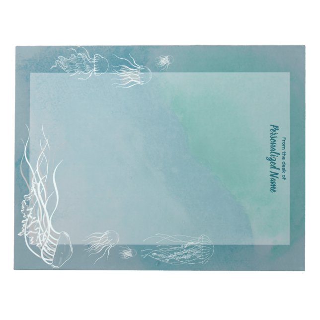 Qualle Jive Unlinated Notizblock (Vorderseite)