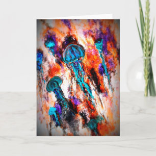 Qualle Jump Electric Feiertagskarte