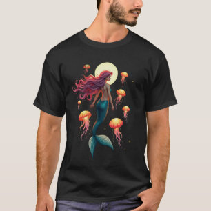 Qualle Meerjungfrau T-Shirt