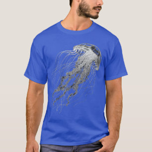 Qualle Tier Motiv Illustration Quallengeschenk T-Shirt