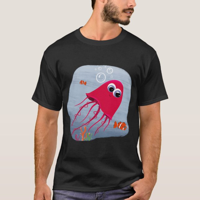 Qualle und Freunde T-Shirt (Vorderseite)