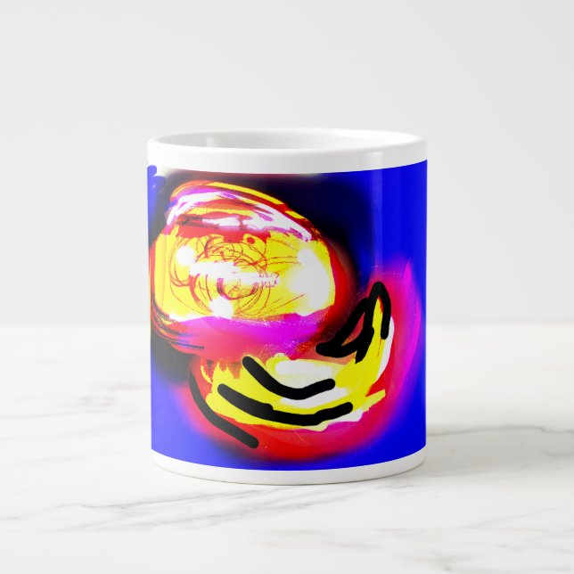 Qualle Welle  Jumbo-Tasse (Vorderseite)
