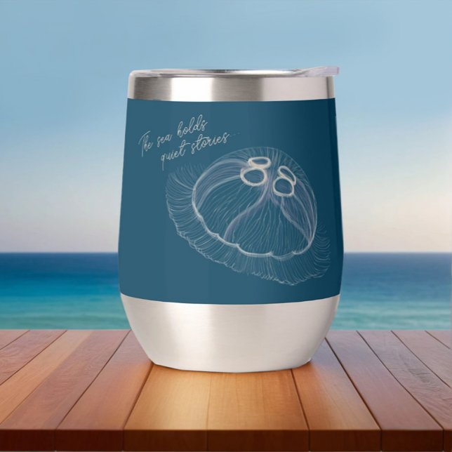 Quallen Art mit "The Sea Holds Quiet Stories" (Von Creator hochgeladen)