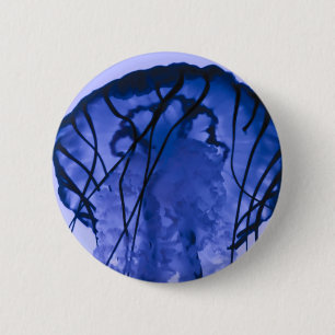 Quallen auf Blau Button