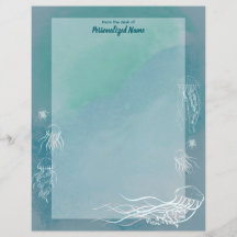 Quallen-Blätter, ungesäumt