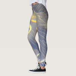 Quallen Blau und Gelb Leggings