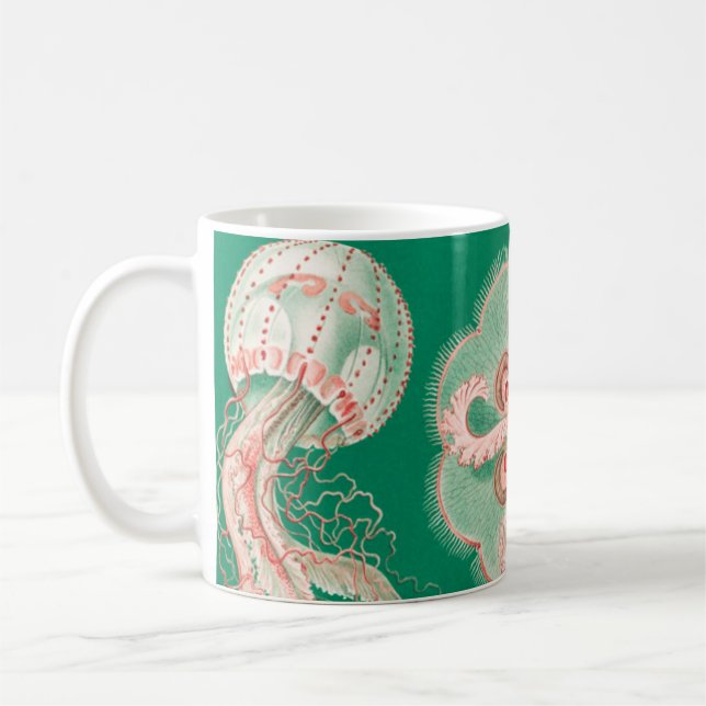 Quallen, Discomedusae von Ernst Haeckel Kaffeetasse (Links)