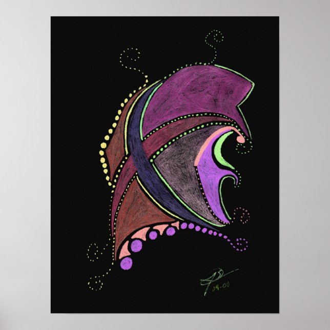 Quallen - Fine Art Print Poster (Vorne)