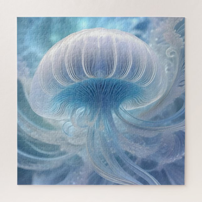 Quallen Fraktal Art unter Meer, Puzzle (Vertikal)