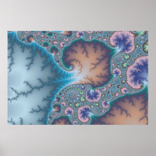 Quallen - Fraktal Poster
