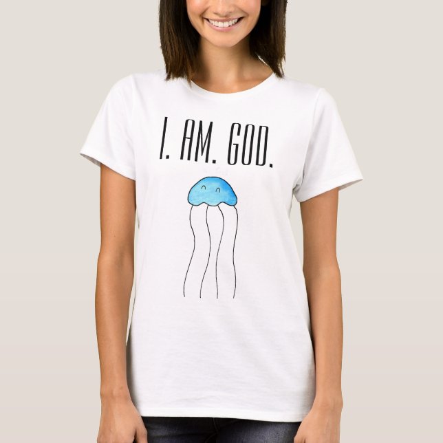 Quallen-Gott T-Shirt (Vorderseite)