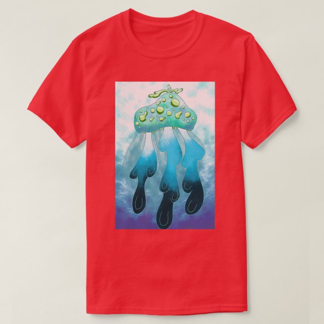 Quallen im Ozean T-Shirt (Design vorne)