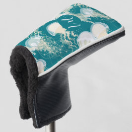 Quallen in Blue Ocean Summer Season Monogram Golf Headcover